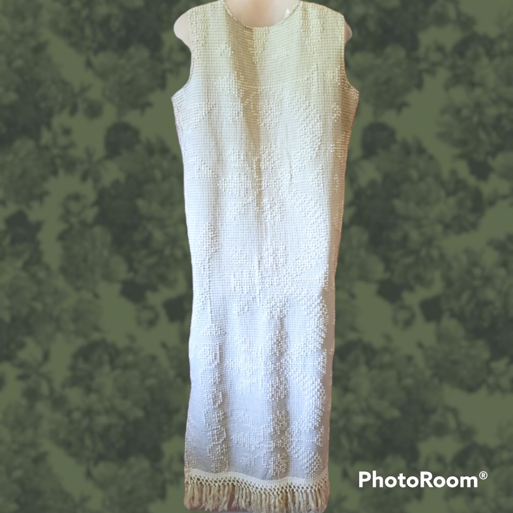 Vintage boho embroidered dress cardigan set - Picture 8 of 13